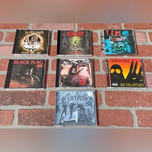 Kreator TSOL Acid Bath Carnivore Plasmatics Black Flag Mortician CD LOT Metal